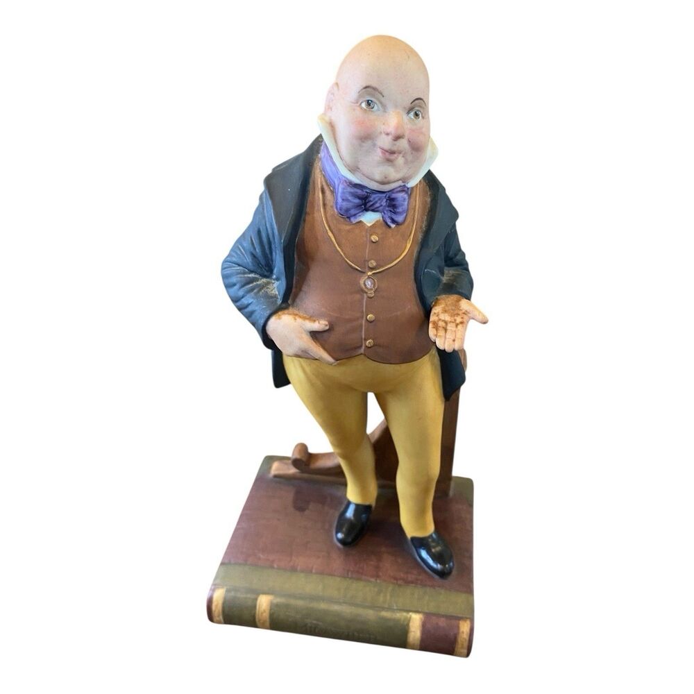 RARE Aynsley England fine Porcelain MR MICAWBER-1977 Charles Dickens Series.